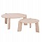 ΣΕΤ 2ΤΜΧ ΤΡΑΠΕΖΙΑ ΣΑΛΟΝΙΟΥ EQUIL HM9943.01 MDF ΜΕ ΜΕΛΑΜΙΝΗ-ΦΥΣΙΚΟ 66x66εκ + 87x87εκ