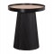 ΤΡΑΠΕΖΑΚΙ ΒΟΗΘΗΤΙΚΟ DENTON HM18023.01 MDF TOP ΦΥΣΙΚΟ ΞΥΛΟΥ-ΒΑΣΗ ΜΑΥΡΗ Φ45x51,5Υεκ.