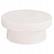 ΤΡΑΠΕΖΙ ΣΑΛΟΝΙΟΥ ΣΤΡΟΓΓΥΛΟ ΣΕΙΡΑ SANTORINI HM18050 MDF ΣΕ ΥΠΟΛΕΥΚΟ ΧΡΩΜΑ Φ80x35Υεκ.