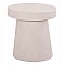 ΤΡΑΠΕΖΙ ΣΑΛΟΝΙΟΥ ΣΤΡΟΓΓΥΛΟ ΣΕΙΡΑ SANTORINI HM18052 MDF ΣΕ ΥΠΟΛΕΥΚΟ ΧΡΩΜΑ Φ48x49Υεκ.