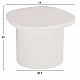 ΤΡΑΠΕΖΙ ΣΑΛΟΝΙΟΥ ΟΒΑΛ ΣΕΙΡΑ SANTORINI HM18054 MDF ΣΕ ΥΠΟΛΕΥΚΟ ΧΡΩΜΑ 54x54,5x40Υεκ