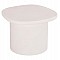 ΤΡΑΠΕΖΙ ΣΑΛΟΝΙΟΥ ΟΒΑΛ ΣΕΙΡΑ SANTORINI HM18054 MDF ΣΕ ΥΠΟΛΕΥΚΟ ΧΡΩΜΑ 54x54,5x40Υεκ