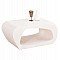 ΤΡΑΠΕΖΙ ΣΑΛΟΝΙΟΥ ΣΕΙΡΑ SANTORINI HM18071 MDF ΣΕ ΥΠΟΛΕΥΚΟ ΧΡΩΜΑ 100x60x45Υεκ.