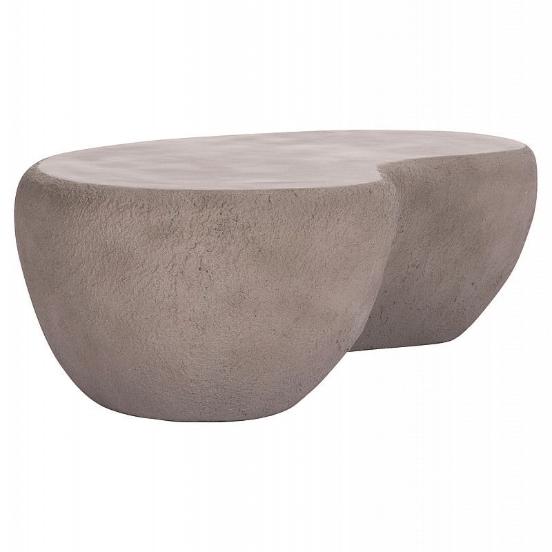 ΤΡΑΠΕΖΙ ΣΑΛΟΝΙΟΥ GERSON HM18151.03L FIBER CEMENT ΣΕ ΓΚΡΙ--122x78,5x40Υεκ.