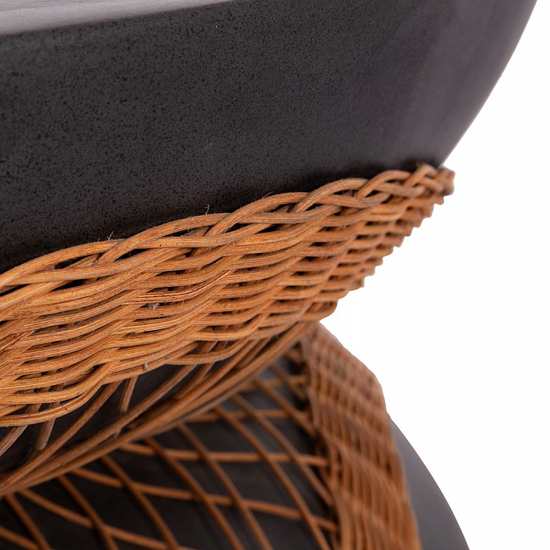ΤΡΑΠΕΖΙ ΣΑΛΟΝΙΟΥ ΣΤΡΟΓΓΥΛΟ ANNA HM18157.01 FIBER CEMENT ΣΕ ΜΑΥΡΟ-ΦΥΣΙΚΟ RATTAN--Φ92x44.5Υεκ. ΤΡΑΠΕΖΙ ΣΑΛΟΝΙΟΥ ΣΤΡΟΓΓΥΛΟ ANNA HM18157.01 FIBER CEMENT ΣΕ ΜΑΥΡΟ-ΦΥΣΙΚΟ RATTAN--Φ92x44.5Υεκ.