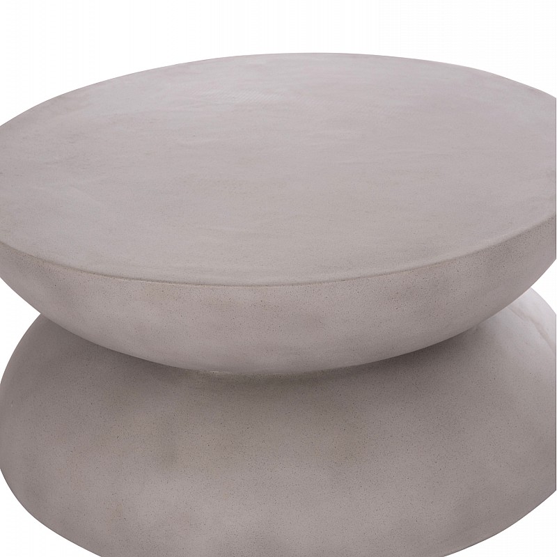 ΤΡΑΠΕΖΙ ΣΑΛΟΝΙΟΥ ANNA HM18158.03 FIBER CEMENT ΣΕ ΓΚΡΙ--Φ92x44.5Υεκ