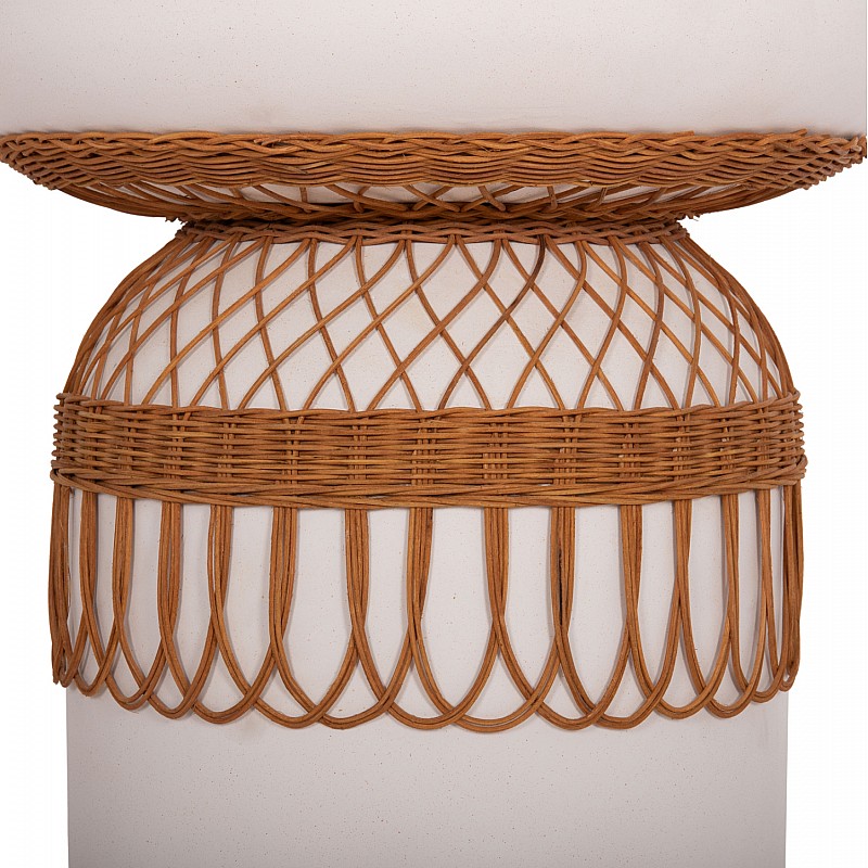 ΤΡΑΠΕΖΙ ΤΡΑΠΕΖΑΡΙΑΣ PRILEP HM18159.02 FIBER CEMENT ΛΕΥΚΟ & RATTAN--Φ60x76,5Υεκ ΤΡΑΠΕΖΙ ΤΡΑΠΕΖΑΡΙΑΣ PRILEP HM18159.02 FIBER CEMENT ΛΕΥΚΟ & RATTAN--Φ60x76,5Υεκ