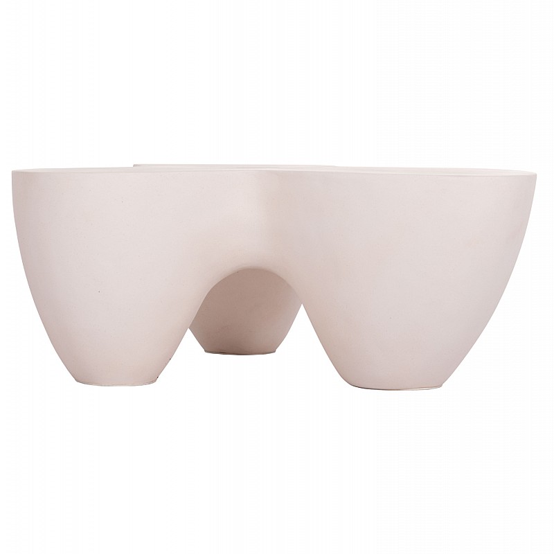 ΤΡΑΠΕΖΙ ΣΑΛΟΝΙΟΥ SALLEN HM18161.02 FIBER CEMENT ΣΕ ΛΕΥΚΟ--108x94x38,5Υεκ.