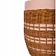 ΒΟΗΘΗΤΙΚΟ ΤΡΑΠΕΖΙ VILHENA HM18166 FIBER CEMENT ΡΟΖ-RATTAN ΦΥΣΙΚΟ Φ44.5x45Υεκ.