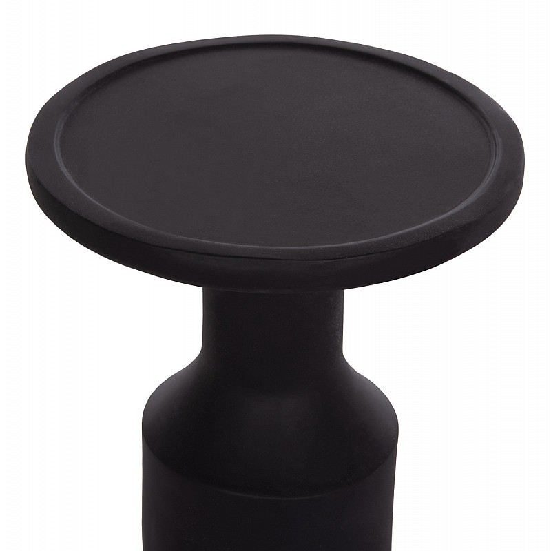 ΒΟΗΘΗΤΙΚΟ ΤΡΑΠΕΖΙ TRED(T) HM18169.01 FIBER CEMENT ΜΑΥΡΟ-ΦΥΣΙΚΟ RATTAN--Φ40x61Υεκ.