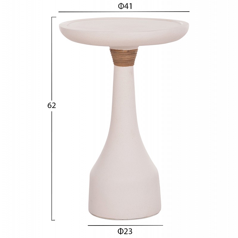 ΒΟΗΘΗΤΙΚΟ ΤΡΑΠΕΖΙ ΓΙΑ ΛΑΜΠΑΤΕΡ TORG HM18170.02 FIBER CEMENT ΛΕΥΚΟ Φ41x62Υεκ.