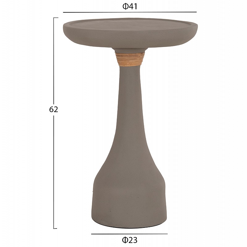 ΒΟΗΘΗΤΙΚΟ ΤΡΑΠΕΖΙ ΓΙΑ ΛΑΜΠΑΤΕΡ TORG HM18170.03 FIBER CEMENT ΓΚΡΙ Φ41x62Υεκ.