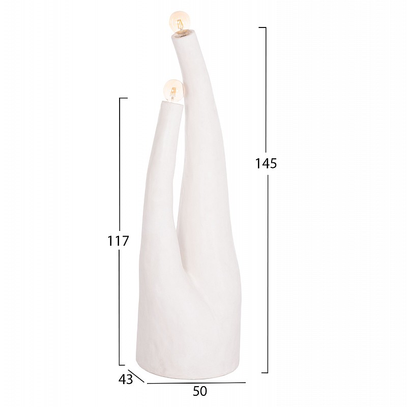 ΔΙΑΚΟΣΜΗΤΙΚΟ ΦΩΤΙΣΤΙΚΟ ΔΑΠΕΔΟΥ TUSKEN HM4702.02 FIBER CEMENT-ΛΕΥΚΟ 50x43x145Υεκ ΔΙΑΚΟΣΜΗΤΙΚΟ ΦΩΤΙΣΤΙΚΟ ΔΑΠΕΔΟΥ TUSKEN HM4702.02 FIBER CEMENT-ΛΕΥΚΟ 50x43x145Υεκ