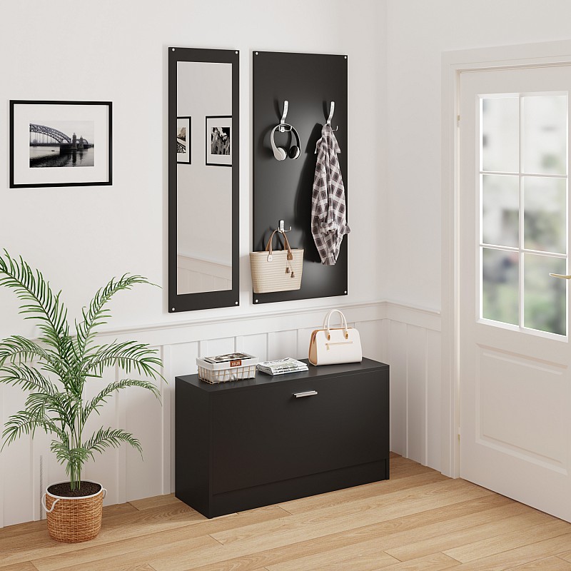 ΣΕΤ ΕΙΣΟΔΟΥ ΜΕ ΚΑΘΡΕΠΤΗ VERN HM2476.02 ΜΕΛΑΜΙΝΗ ΣΕ WENGE 80x27x175Υεκ ΣΕΤ ΕΙΣΟΔΟΥ ΜΕ ΚΑΘΡΕΠΤΗ VERN HM2476.02 ΜΕΛΑΜΙΝΗ ΣΕ WENGE 80x27x175Υεκ