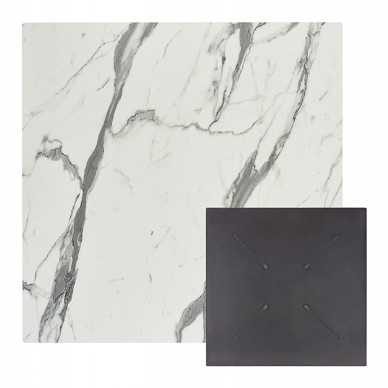 ΕΠΙΦΑΝΕΙΑ ΤΡΑΠΕΖΙΟΥ HPL ΤΕΤΡΑΓΩΝΗ HM5837.31 WHITE MARBLE 60x60εκ.