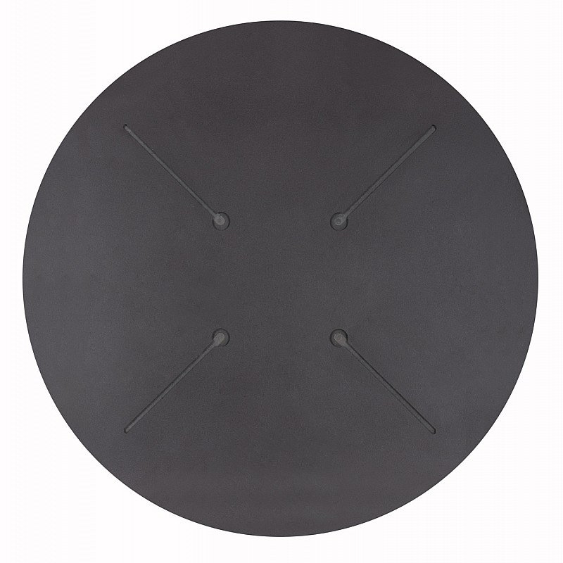 ΕΠΙΦΑΝΕΙΑ ΤΡΑΠΕΖΙΟΥ HPL ΣΤΡΟΓΓΥΛΗ HM5841.21 ΜΑΥΡΗ Φ60εκ.