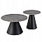 ΤΡΑΠΕΖΙΑ ΣΑΛΟΝΙΟΥ RIDGE HM18266.03 ΚΕΡΑΜΙΚΑ TOP ΜΕ ΟΨΗ ΓΚΡΙ ΜΑΡΜΑΡΟΥ Φ50εκ & Φ70εκ