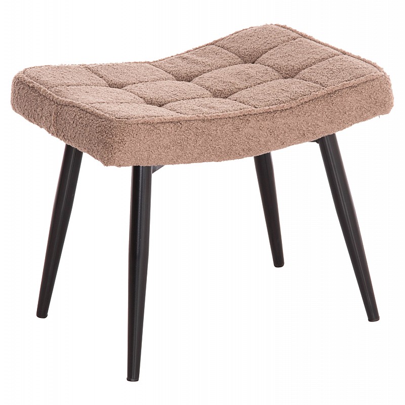 ΠΟΛΥΘΡΟΝΑ ΜΠΕΡΖΕΡΑ CRAWLEY ΜΕ ΥΠΟΠΟΔΙΟ HM8918.26 ΥΦΑΣΜΑ ΜΠΟΥΚΛΕ ΚΑΦΕ 69x73x96Yεκ.