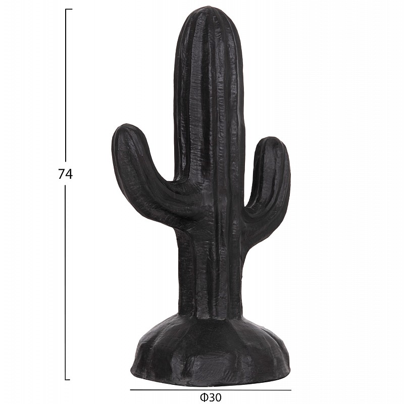 ΔΙΑΚΟΣΜΗΤΙΚΟΣ ΚΑΚΤΟΣ ΔΑΠΕΔΟΥ CACTUS HM4386.01S ΓΥΨΟΣ ΣΕ ΜΑΥΡΟ 42x30x74Υεκ.