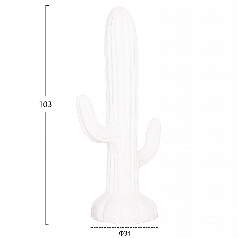 ΔΙΑΚΟΣΜΗΤΙΚΟΣ ΚΑΚΤΟΣ ΔΑΠΕΔΟΥ CACTUS HM4386.02M ΓΥΨΟΣ ΣΕ ΛΕΥΚΟ 54x34x103Υεκ.