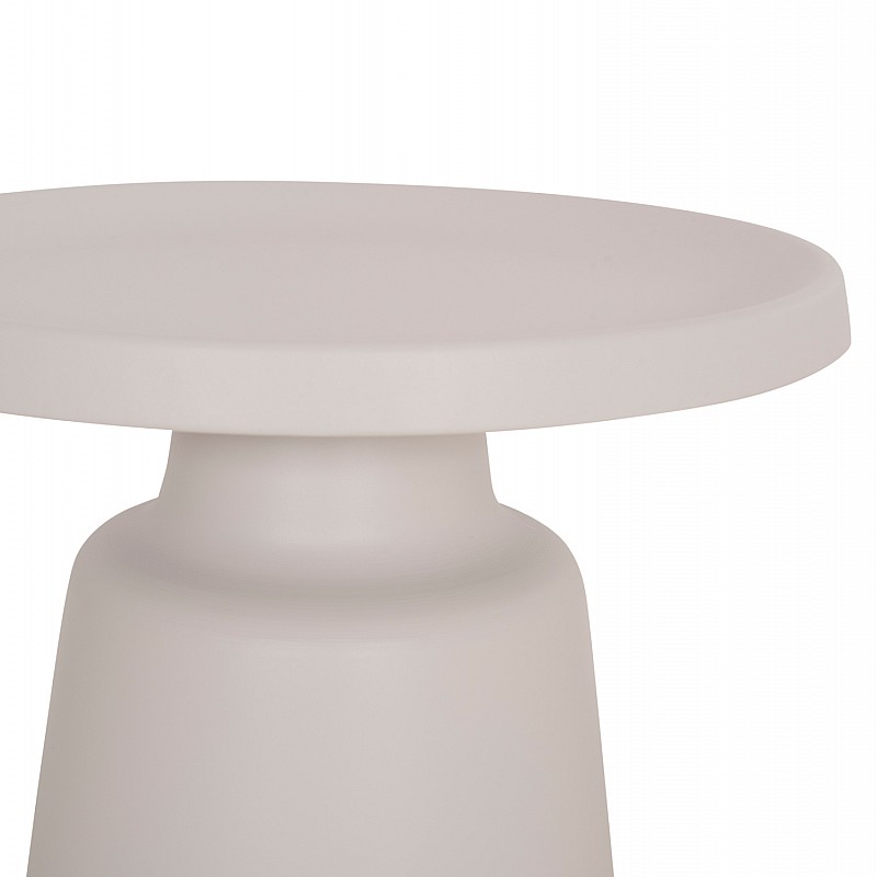 ΣΕΤ 2 ΤΡΑΠΕΖΙΑ ΣΑΛΟΝΙΟΥ RINKON2 HM18304.01 ΜΕΤΑΛΛΟ ΣΕ ΛΕΥΚΟ Φ49εκ & Φ69εκ