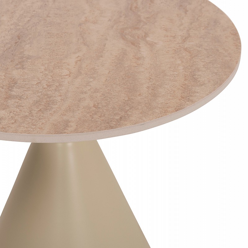 ΣΕΤ 2 ΤΡΑΠΕΖΙΑ ΣΑΛΟΝΙΟΥ JEN HM18305.04 ΜΕΤΑΛΛΟ ΣΑΜΠΑΝΙ-ΚΕΡΑΜΙΚΟ ΣΕ TRAVERTINE Φ50εκ & Φ70εκ