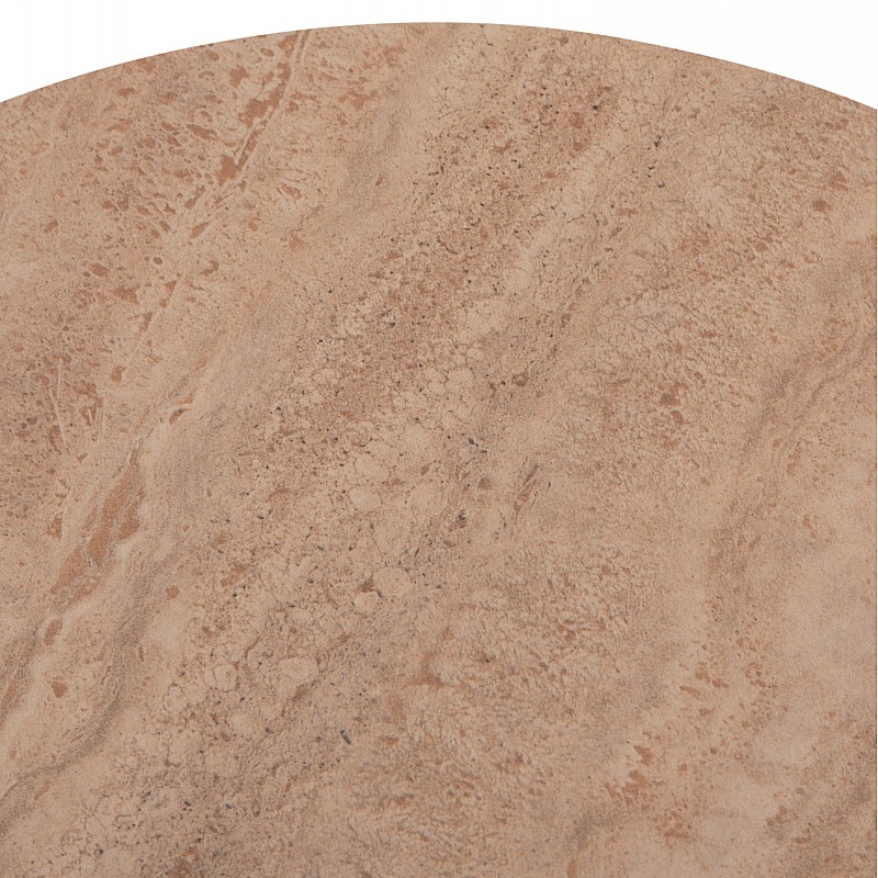 ΣΕΤ 2 ΤΡΑΠΕΖΙΑ ΣΑΛΟΝΙΟΥ JEN HM18305.04 ΜΕΤΑΛΛΟ ΣΑΜΠΑΝΙ-ΚΕΡΑΜΙΚΟ ΣΕ TRAVERTINE Φ50εκ & Φ70εκ