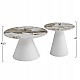 ΣΕΤ 2 ΤΡΑΠΕΖΙΑ ΣΑΛΟΝΙΟΥ RIDGE(X) HM18307.01 SINTERED STONE TOPS--ΒΑΣΕΙΣ ΛΕΥΚΕΣ Φ50 & Φ70 ΣΕΤ 2 ΤΡΑΠΕΖΙΑ ΣΑΛΟΝΙΟΥ RIDGE(X) HM18307.01 SINTERED STONE TOPS--ΒΑΣΕΙΣ ΛΕΥΚΕΣ Φ50 & Φ70