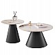 ΣΕΤ 2 ΤΡΑΠΕΖΙΑ ΣΑΛΟΝΙΟΥ RIDGE(X) HM18307.02 SINTERED STONE TOPS--ΒΑΣΕΙΣ ΜΑΥΡΕΣ Φ50 & Φ70 ΣΕΤ 2 ΤΡΑΠΕΖΙΑ ΣΑΛΟΝΙΟΥ RIDGE(X) HM18307.02 SINTERED STONE TOPS--ΒΑΣΕΙΣ ΜΑΥΡΕΣ Φ50 & Φ70
