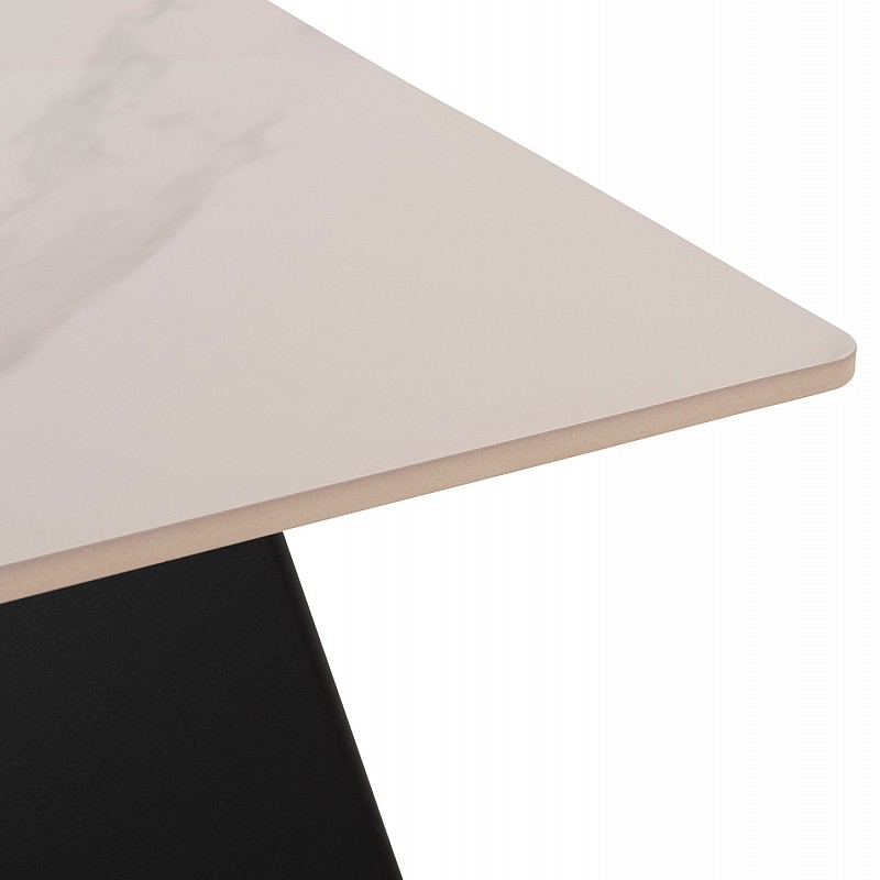 ΣΕΤ 2 ΤΡΑΠΕΖΙΑ ΣΑΛΟΝΙΟΥ QUBER(X) HM18311.02 SINTERED STONE ΤΕΤΡΑΓΩΝΟ--ΒΑΣΕΙΣ ΜΑΥΡΕΣ