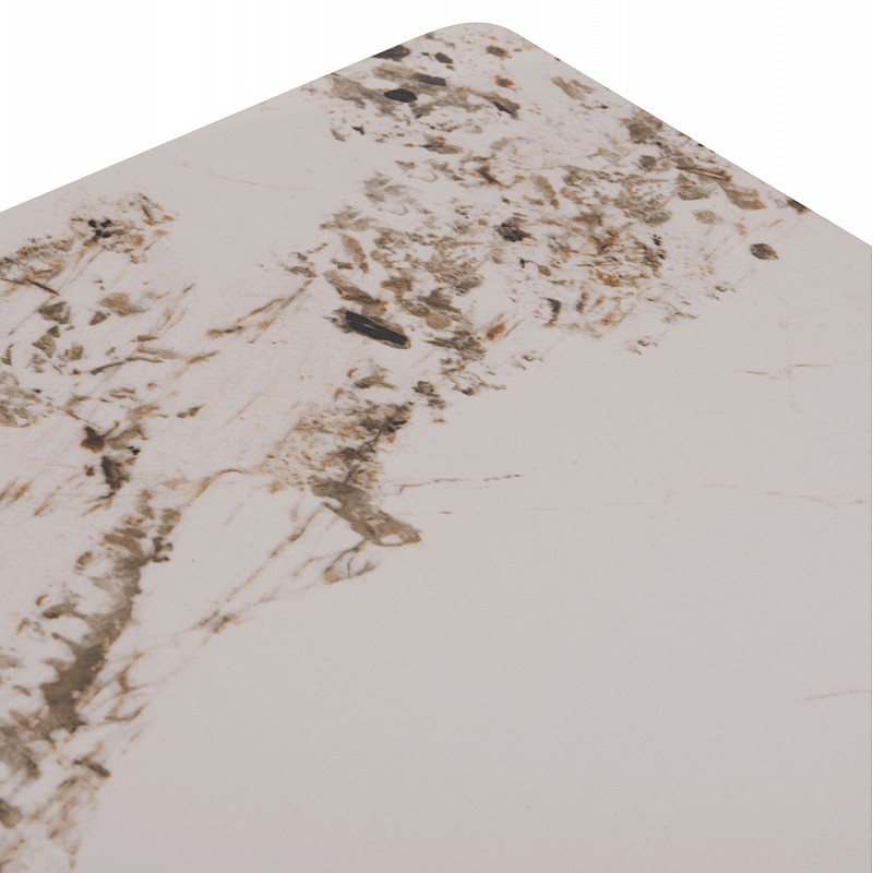 ΤΡΑΠΕΖΙ ΤΡΑΠΕΖΑΡΙΑΣ TETRAN HM18315.02 ΒΑΣΗ ΜΑΥΡΗ--SINTERED STONE PANDORA 80x80x73Υεκ