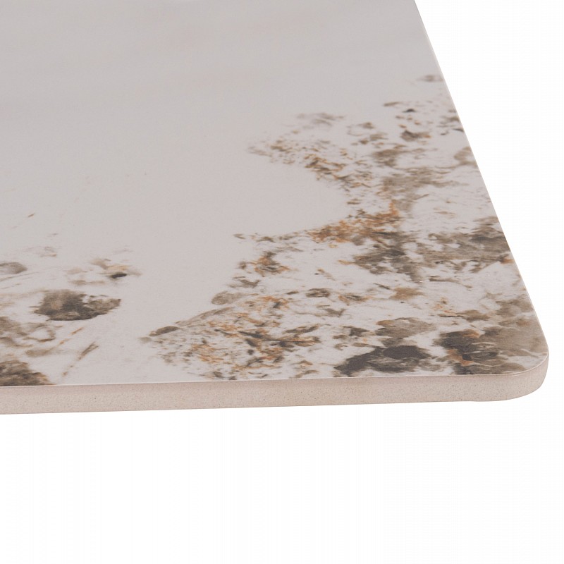 ΤΡΑΠΕΖΙ ΤΡΑΠΕΖΑΡΙΑΣ TETRAN HM18315.02 ΒΑΣΗ ΜΑΥΡΗ--SINTERED STONE PANDORA 80x80x73Υεκ