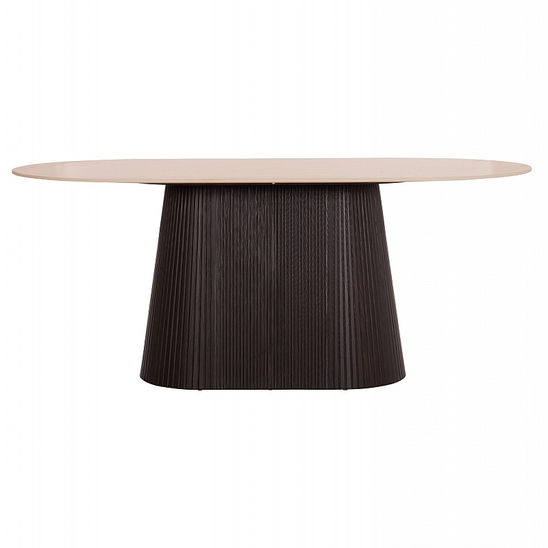 ΤΡΑΠΕΖΙ ΟΒΑΛ CATER HM18320 ΚΕΡΑΜΙΚΟ TOP ΟΨΗ ΤΡΑΒΕΡΤΙΝΑΣ-MDF ΒΑΣΗ 180x90x74Υεκ