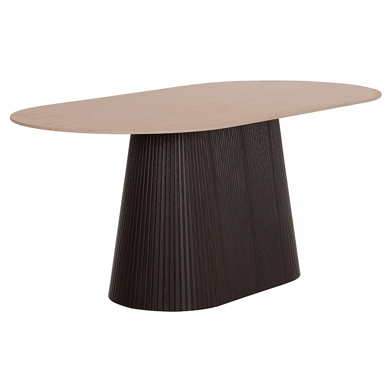 ΤΡΑΠΕΖΙ ΟΒΑΛ CATER HM18320 ΚΕΡΑΜΙΚΟ TOP ΟΨΗ ΤΡΑΒΕΡΤΙΝΑΣ-MDF ΒΑΣΗ 180x90x74Υεκ