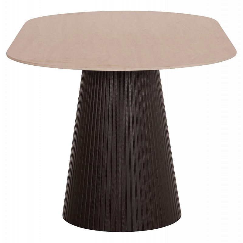 ΤΡΑΠΕΖΙ ΟΒΑΛ CATER HM18320 ΚΕΡΑΜΙΚΟ TOP ΟΨΗ ΤΡΑΒΕΡΤΙΝΑΣ-MDF ΒΑΣΗ 180x90x74Υεκ