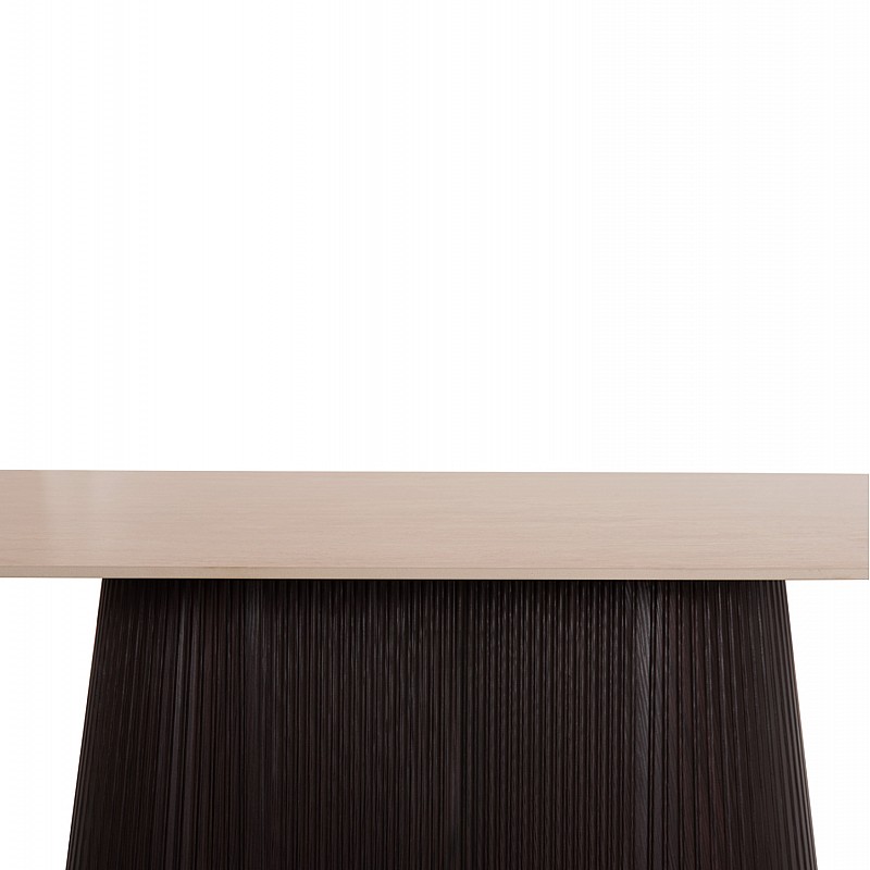 ΤΡΑΠΕΖΙ ΟΒΑΛ CATER HM18320 ΚΕΡΑΜΙΚΟ TOP ΟΨΗ ΤΡΑΒΕΡΤΙΝΑΣ-MDF ΒΑΣΗ 180x90x74Υεκ