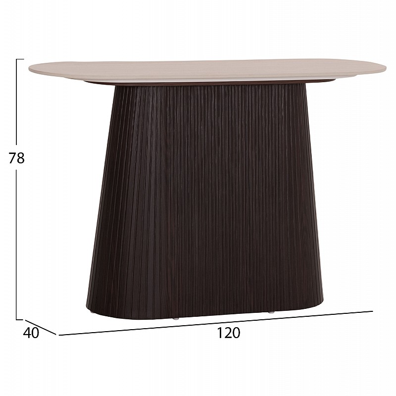 ΚΟΝΣΟΛΑ CATER HM18323 ΚΕΡΑΜΙΚΟ TOP ΟΨΗ ΤΡΑΒΕΡΤΙΝΑΣ-MDF ΒΑΣΗ 120x40x78Υεκ.