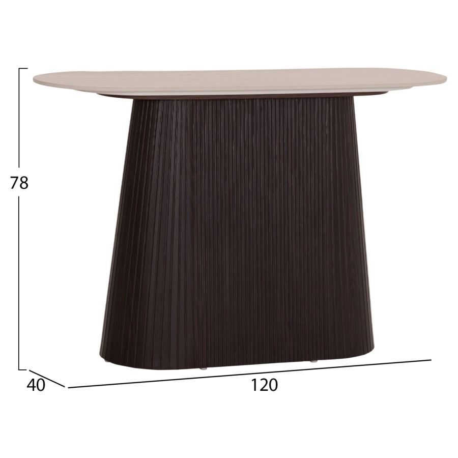 ΚΟΝΣΟΛΑ CATER HM18323 ΚΕΡΑΜΙΚΟ TOP ΟΨΗ ΤΡΑΒΕΡΤΙΝΑΣ-MDF ΒΑΣΗ 120x40x78Υεκ.