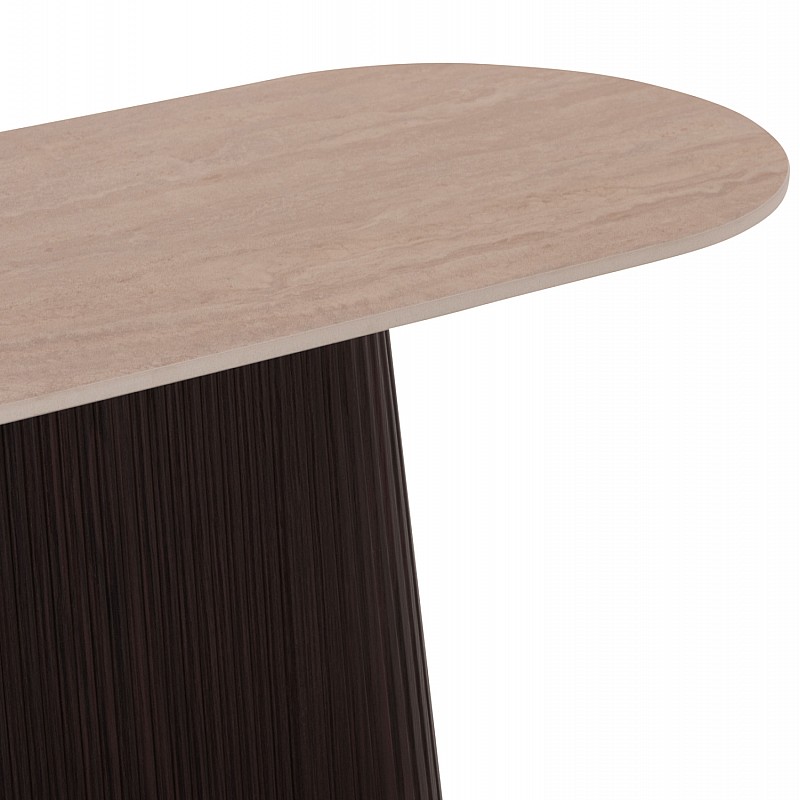 ΚΟΝΣΟΛΑ CATER HM18323 ΚΕΡΑΜΙΚΟ TOP ΟΨΗ ΤΡΑΒΕΡΤΙΝΑΣ-MDF ΒΑΣΗ 120x40x78Υεκ.