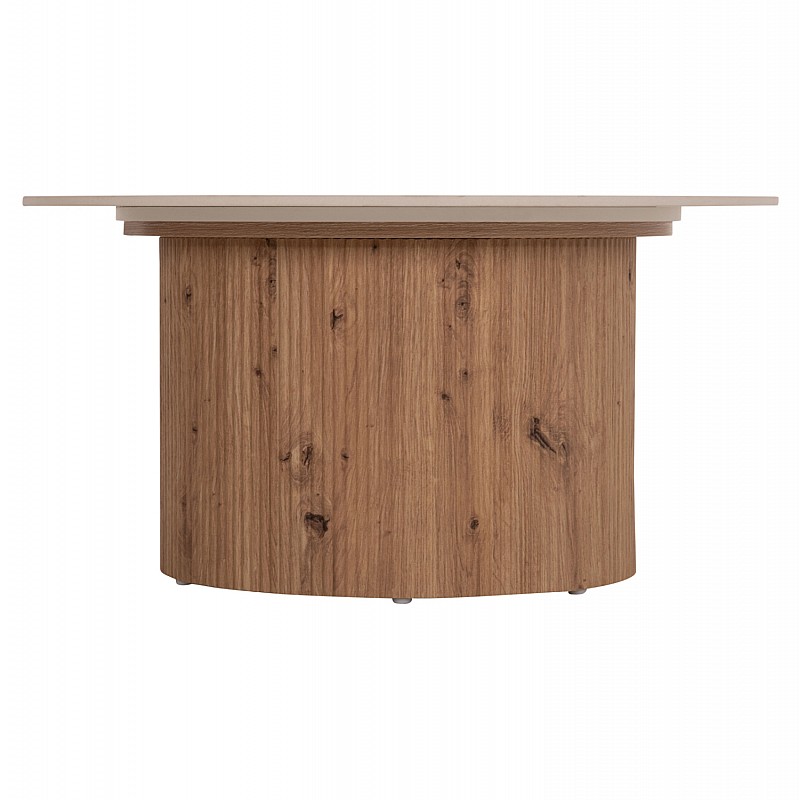 ΤΡΑΠΕΖΙ ΣΑΛΟΝΙΟΥ TWIL HM18325 ΚΕΡΑΜΙΚΟ TOP ΟΨΗ ΤΡΑΒΕΡΤΙΝΑΣ-MDF ΒΑΣΗ Φ80x40Υεκ