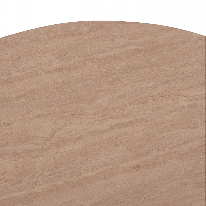 ΤΡΑΠΕΖΙ ΣΑΛΟΝΙΟΥ TWIL HM18325 ΚΕΡΑΜΙΚΟ TOP ΟΨΗ ΤΡΑΒΕΡΤΙΝΑΣ-MDF ΒΑΣΗ Φ80x40Υεκ