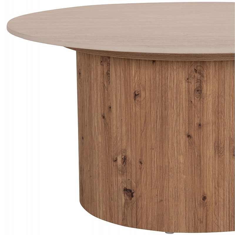 ΤΡΑΠΕΖΙ ΣΑΛΟΝΙΟΥ TWIL HM18325 ΚΕΡΑΜΙΚΟ TOP ΟΨΗ ΤΡΑΒΕΡΤΙΝΑΣ-MDF ΒΑΣΗ Φ80x40Υεκ