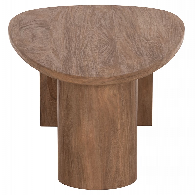 ΤΡΑΠΕΖΙ ΣΑΛΟΝΙΟΥ ΟΒΑΛ ALPER HM18327 MDF ΣΕ SONAMA ΧΡΩΜΑ 110x60x40Υεκ