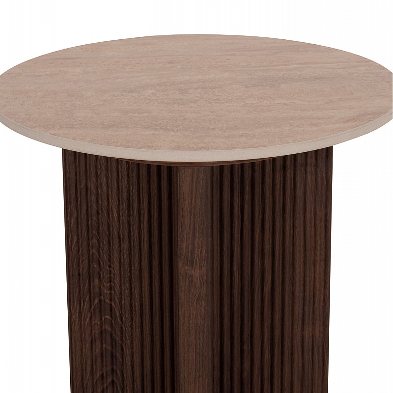 ΤΡΑΠΕΖΙ ΒΟΗΘΗΤΙΚΟ SKY HM18330 ΚΕΡΑΜΙΚΟ TOP ΟΨΗ ΤΡΑΒΕΡΤΙΝΑΣ-MDF ΒΑΣΗ ΚΑΦΕ Φ45x50Υεκ.