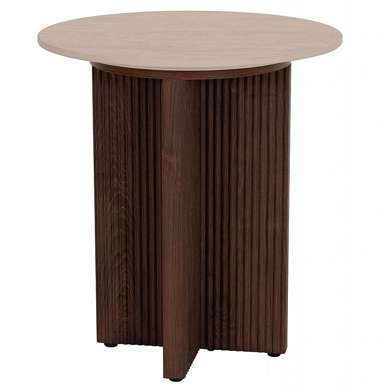 ΤΡΑΠΕΖΙ ΒΟΗΘΗΤΙΚΟ SKY HM18330 ΚΕΡΑΜΙΚΟ TOP ΟΨΗ ΤΡΑΒΕΡΤΙΝΑΣ-MDF ΒΑΣΗ ΚΑΦΕ Φ45x50Υεκ.