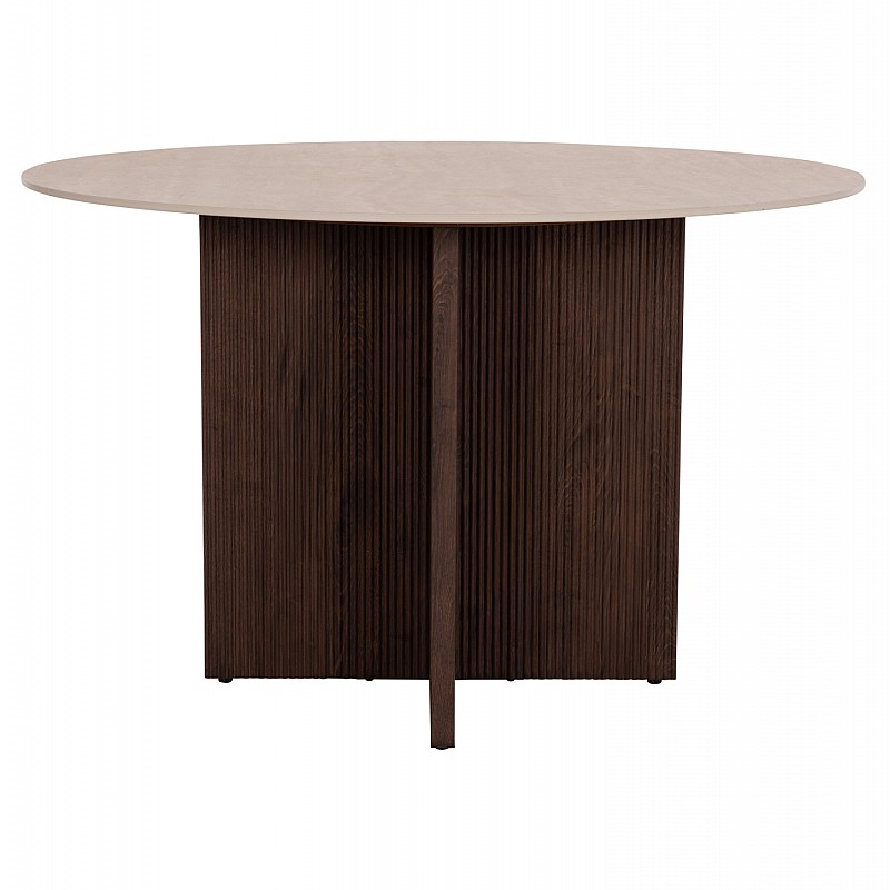 ΤΡΑΠΕΖΙ ΤΡΑΠΕΖΑΡΙΑΣ ΣΤΡΟΓΓΥΛΟ SKY HM18331 ΚΕΡΑΜΙΚΟ TOP ΟΨΗ ΤΡΑΒΕΡΤΙΝΑΣ Φ120x76Υεκ