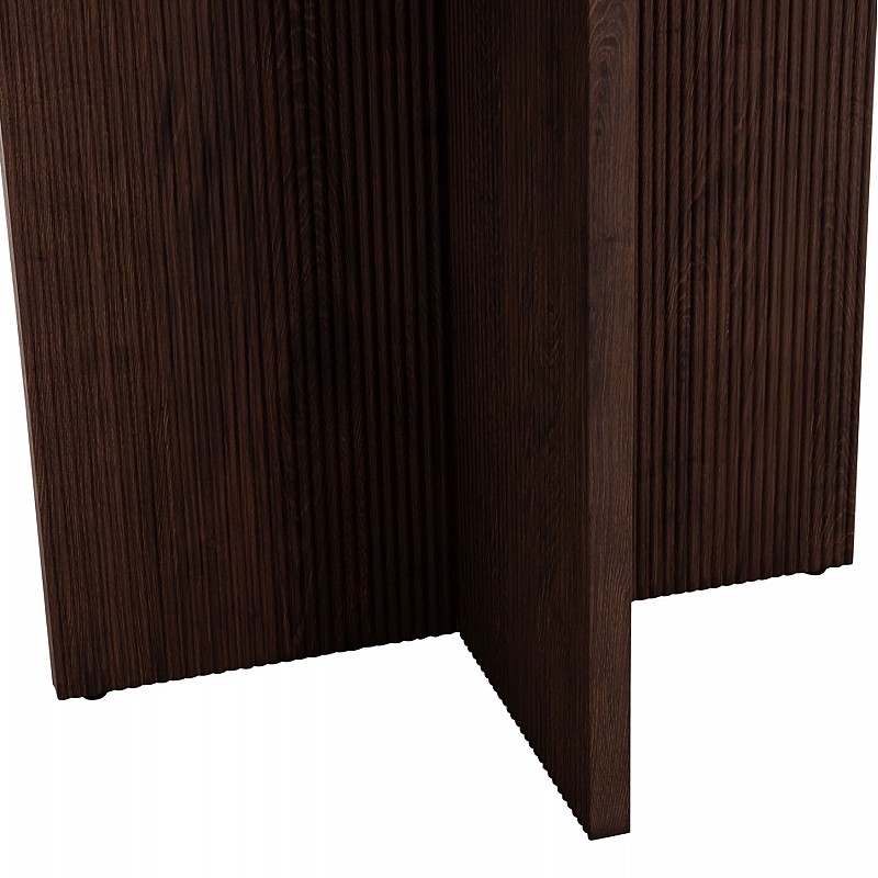 ΤΡΑΠΕΖΙ ΤΡΑΠΕΖΑΡΙΑΣ ΣΤΡΟΓΓΥΛΟ SKY HM18331 ΚΕΡΑΜΙΚΟ TOP ΟΨΗ ΤΡΑΒΕΡΤΙΝΑΣ Φ120x76Υεκ