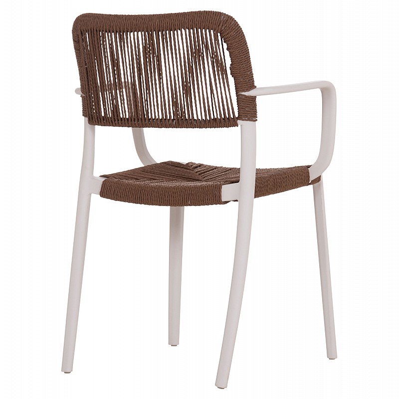 ΠΟΛΥΘΡΟΝΑ ΕΞ.ΧΩΡΟΥ STRIDER HM6391.01 ΛΕΥΚΟ ΠΟΛΥΠΡΟΠΥΛΕΝΙΟ--ΚΑΦΕ ΣΧΟΙΝΙ 57x53x80Υεκ.