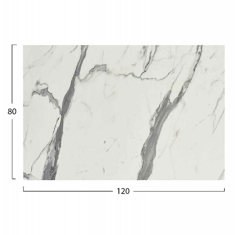 ΕΠΙΦΑΝΕΙΑ ΤΡΑΠΕΖΙΟΥ HPL ΟΡΘΟΓΩΝΙΑ HM5840.31 WHITE MARBLE 120x80εκ.