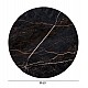 ΕΠΙΦΑΝΕΙΑ ΤΡΑΠΕΖΙΟΥ HPL ΣΤΡΟΓΓΥΛΗ HM5841.34 BLACK MARBLE Φ60εκ.
